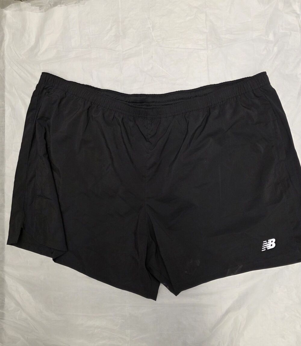 New Balance Men's NB Dry 4 XL Men Or  WoMEN Running Shorts - Graphite Gray